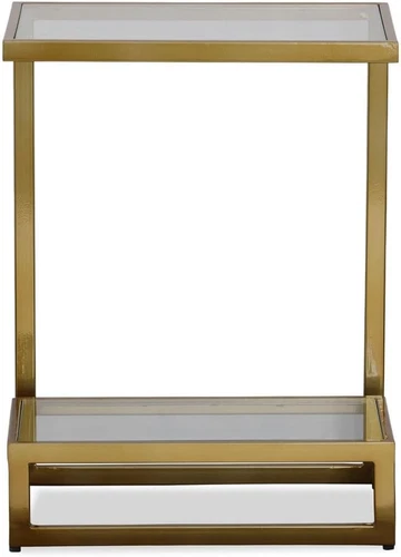 Brushed Brass Accent Table by  - Stylish Home Decor Piece - Picture 3 of 4