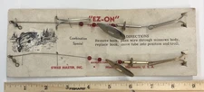 Vintage EZ-On Trolling Leader Strike Master Fishing Lures On Card spinner bait