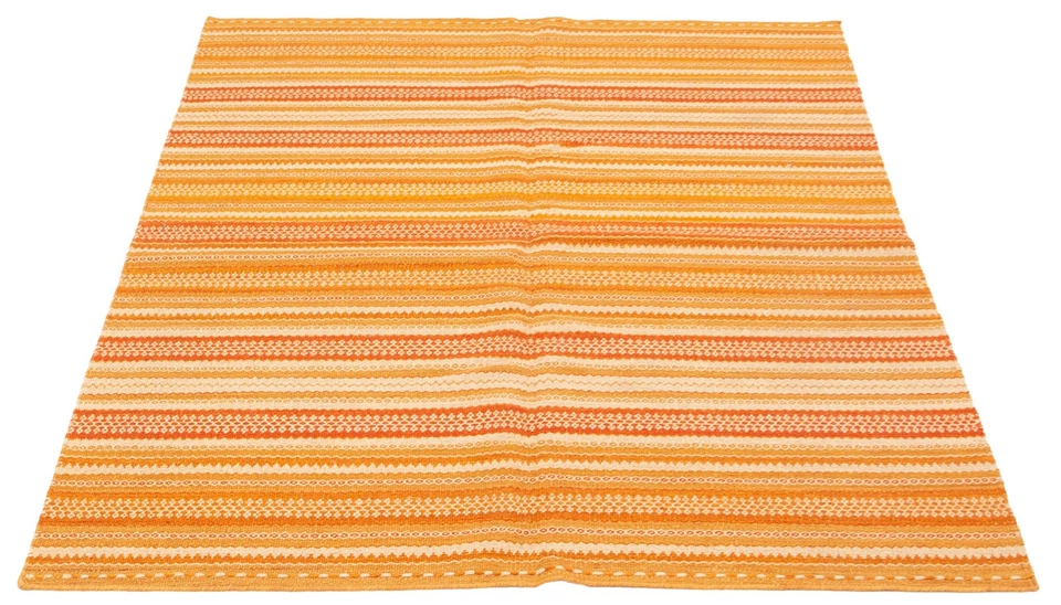 Vintage Hand Woven Traditional Kilim Rug 5'7" x 7'10" Oriental Wool Carpet - Image 3 of 4