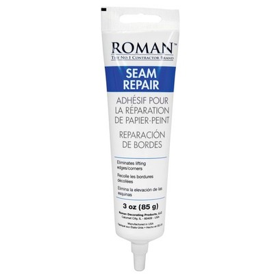 ROMAN 3 oz Wallpaper Seam Repair Adhesive Glue for Torn Edges and Seams