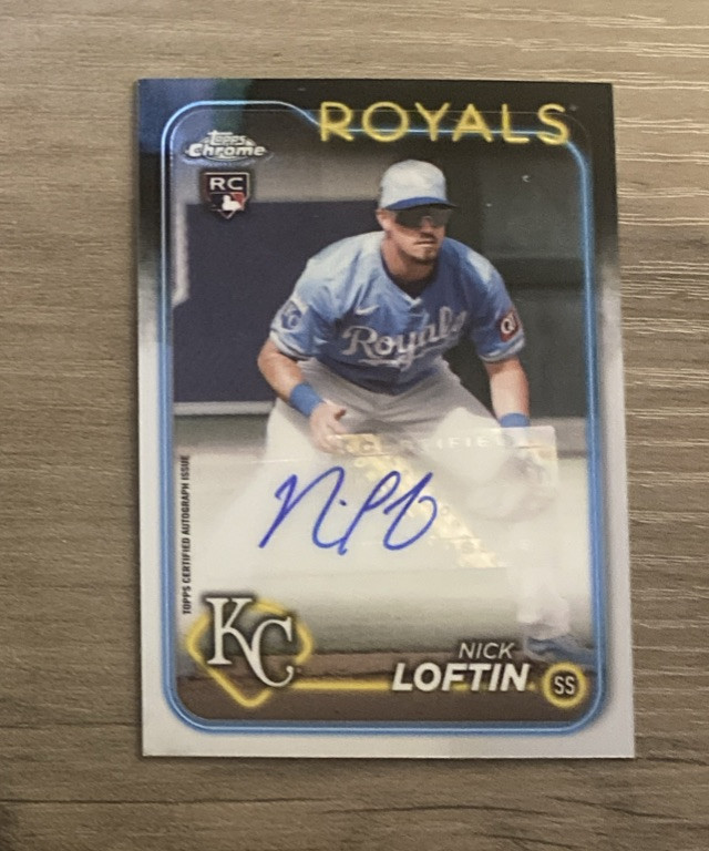 2024 Topps Chrome Update Auto Nick Loftin #AC-NL Rookie Auto RC