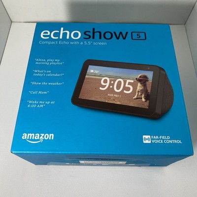 New-Factory Sealed-Amazon-Echo Show 5-Charcoal-1st Generation