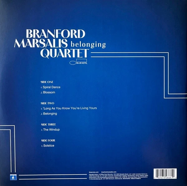 Branford Marsalis Quartet BELONGING 2-lp vinyl Joey Calderazzo Blue Note NM - Image 2 of 4