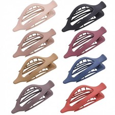 Shark Hair Clips Assorted Set Matte Finish Comfortable Non-Slip Flat Claw Clips