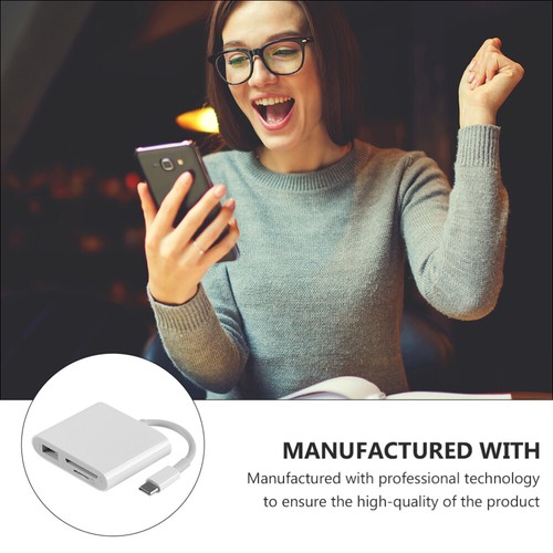-C-Hub-Kartenleser USB-C Zu USB-Adapter Speicherkartenleser C. - Afbeelding 7 van 12