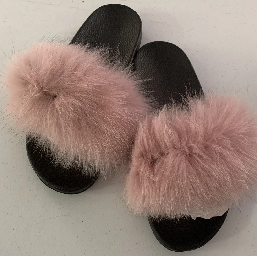 pink fur slides