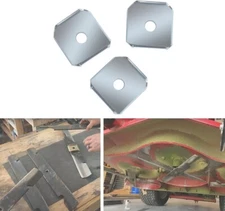 3 x Dual Mulching Blade Adapters w/o Blades Fits all standard Commercial Mower