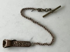 Vintage Cigar Cutter With Chain Bronze? Very Cool