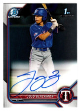 Jojo Blackmon 2022 Bowman Chrome 1st Year Prospect Autograph Auto Rangers #2