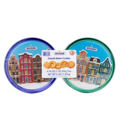 4 x Kelsen Danish Butter Cookies Christmas Thanksgiving Holiday