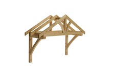 Cheshire Apex Porch Canopy Pine Timber Framework Apex Door Canopy 1560mm Width