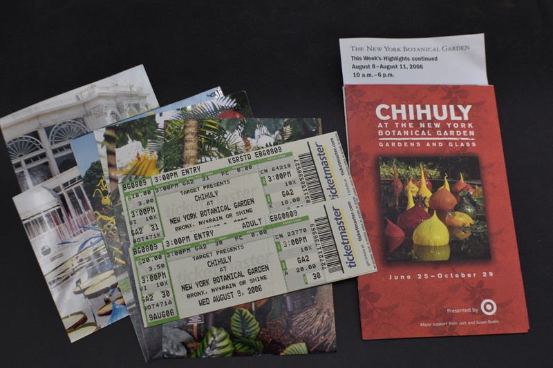 Chihuly at New York Botanical Garden (3) Full Tickets & Brochure & Photos