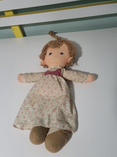 Vintage 1980 AmToy 10” Puddin Cloth Plush Rag Doll Toy Morgan Inc Plush Soft