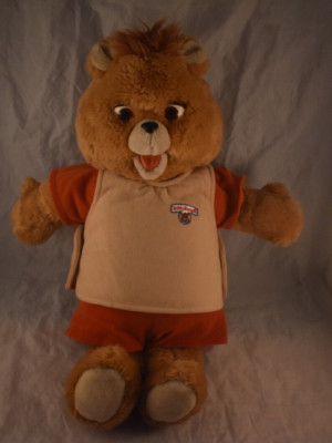 Original Teddy Ruxpin with the original tape missing battery cover