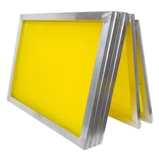 TECHTONGDA 8"*14"Screen Printing Aluminum Frame 6pcs with 305 Mesh (120T) Yellow