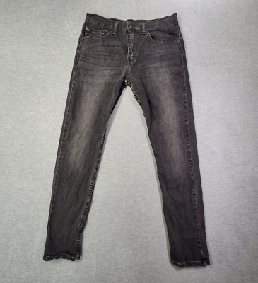 パンツ Levi's 512 skinny denim black 31/32 Levis 512 Jeans Mens 31x32 Black Slim Tapered Stretch Whiskered