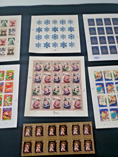 USPS POSTFRISCH NH VINTAGE WEIHNACHTSKARTE SANTA FROSTY BRIEFMARKENBLÄTTER $53+ F.V. - Bild 3 von 4