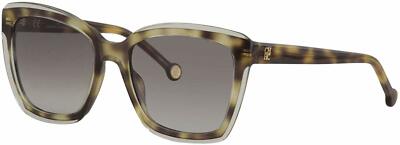 NWT Carolina Herrera Sunglasses SHE 788 0T66 Tortoise Square  display picture 3