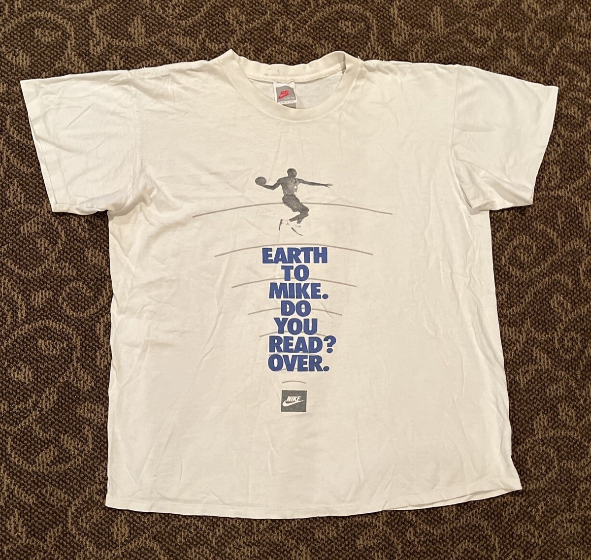 【Paragraph】23SS★ No.96 Retro original earth tee VTG NIKE Shirt Michael Jordan Earth To Mike Do You Read HTF