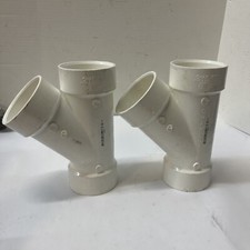 Charlotte Pipe Schedule 40 3 in. Hub x 3 in. Dia. Hub PVC Wye