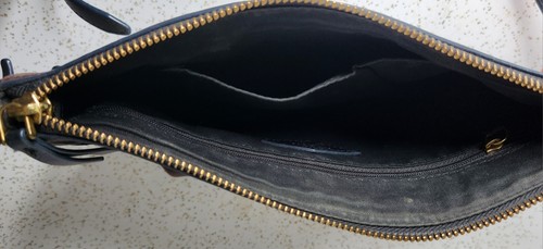 Fossil Issued by 1954 Crossbody Tan, White, Brown & Black Leather Bag 11x8" - Picture 7 of 12