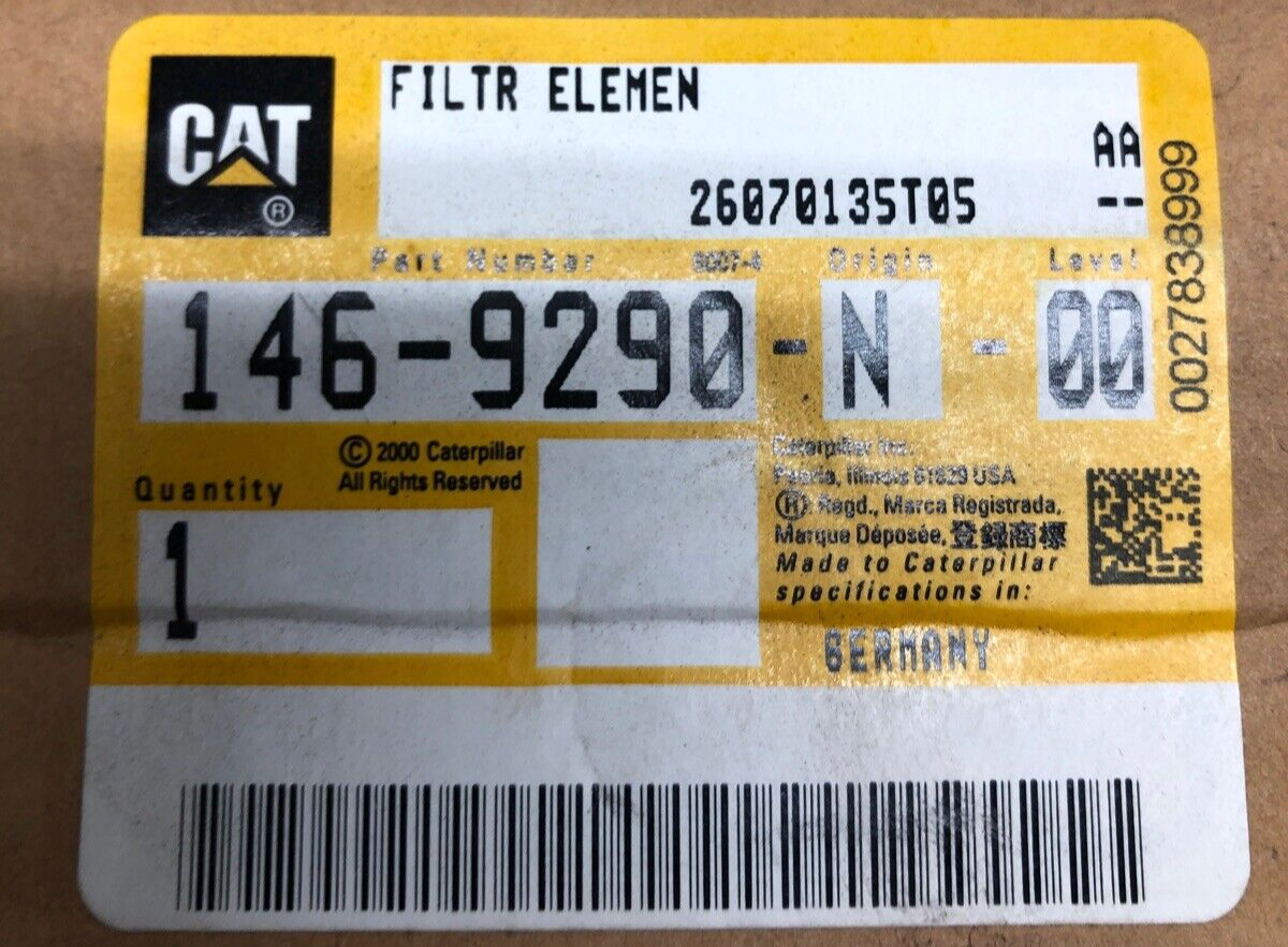 Caterpillar (Cat) 146-9290 or 1469290 Hydraulic/Transmission Element | eBay