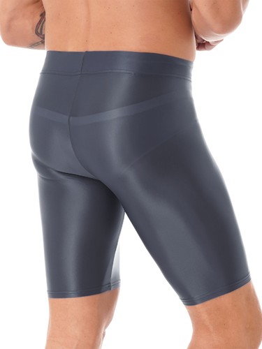Herren Glänzende Shorts Kompressionshose Kurze Hose Sports Run Fitness Unterhose - Picture 79 of 113