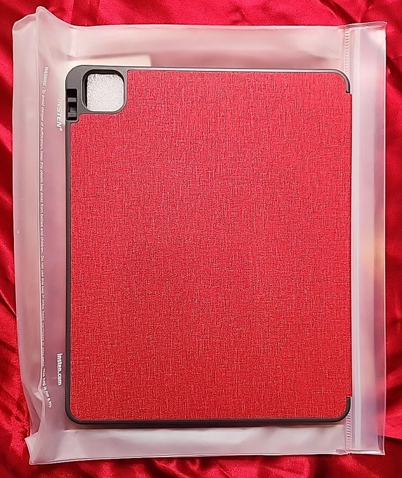 Tablet Case For iPad Pro 12.9" 2020, Auto Sleep/Wake, Pencil Charging, Red. New - Image 4 of 4