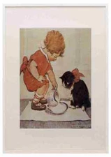 Willcox Smith Jessie A Little Childs Book of Stories Pals A3 A4 Framed Print Pi