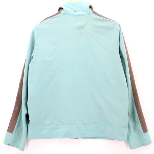 Vintage NIKE Track Jacket Womens Light Green Full Zip Retro Size Large Y2K - Picture 7 of 9