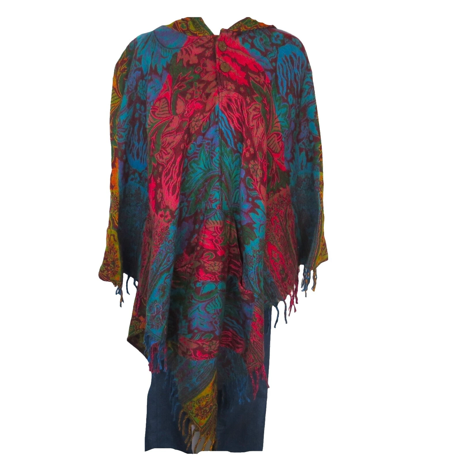 Повседневные пальто, куртки и жилеты Poncho ручной работы для женщин