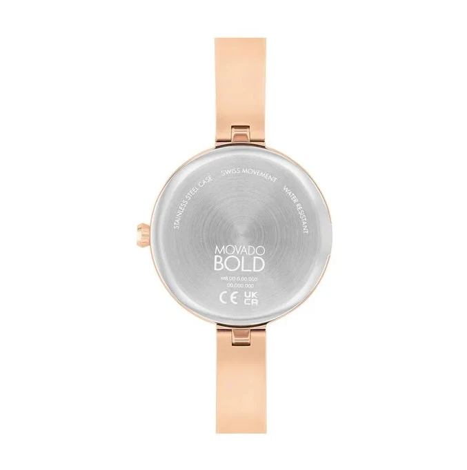 RELOJ MUJER MOVADO BOLD 3601008 TENDENCIA ESFERA ORO ROSA ACERO INOXIDABLE BRAZALETE Foto 3 de 4