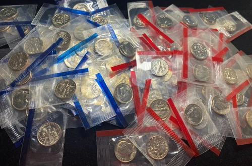 100- 1987 (50) EACH P & D US MINT SEALED UNCIRCULATED ROOSEVELT DIMES