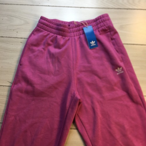 Adidas Women’s Relaxed Fit Tapered Leg Fleece Pants, Pink , Size Small - Picture 2 of 10