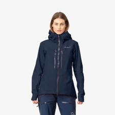 Damen Norrona Trollveggen Gore-Tex Pro Übergangsjacke Indigo Night “ Large