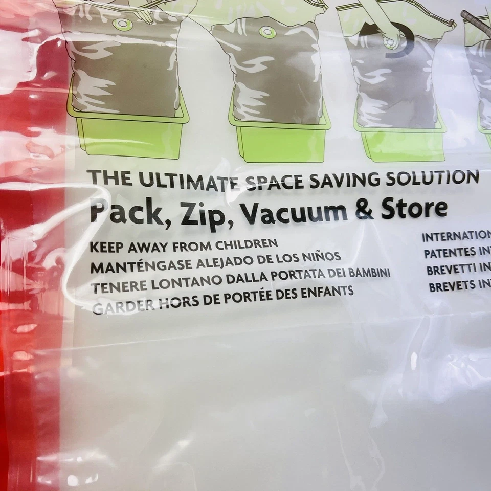 Vacuum Storage Bag Lot Pack Mate Stack & Vac 5 Pc Large Xl Jumbo Space Saving - Image 4 of 4