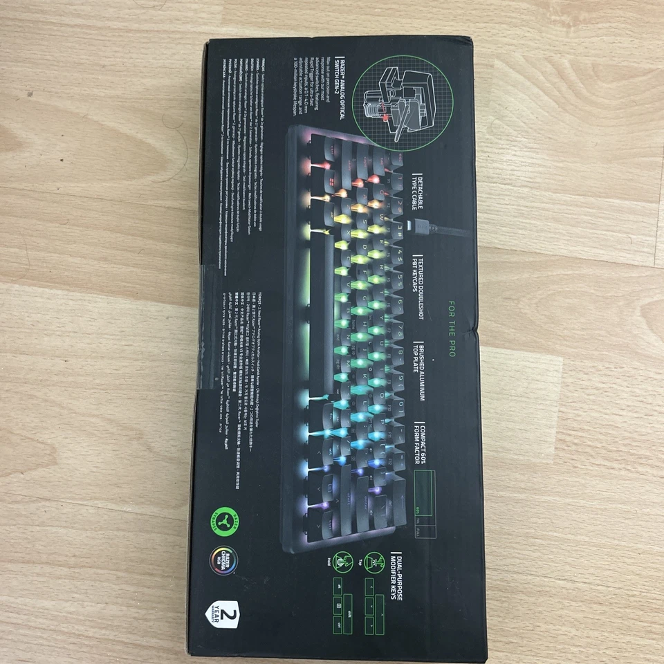 Razer Huntsman V3 Pro Mini 60% Analog Optical Gaming Keyboard - SEALED - Image 2 of 3