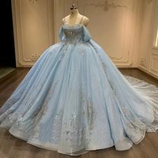 Sky Blue Quinceanera Dresses 2026 Newest Sweet 15 16 XV Party Ball Gowns