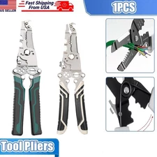 Multifunctional Wire Stripper Pliers Electric Cable Stripper Crimper Cutter Tool