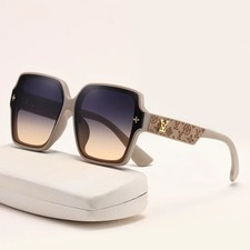 Women’s Luxury Square Sunglasses–Oversized UV400 Protection Fashion Large Frame