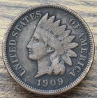 1909 Indian Head Penny Cent **1080