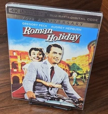 Roman Holiday (4K) Slipcover w/PROTECTIVE SLEEVE-NEW (Sealed)-Free Shipping