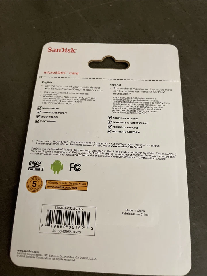 SanDisk 32gb Class 4 microSDHC Memory Card - Image 2 of 4