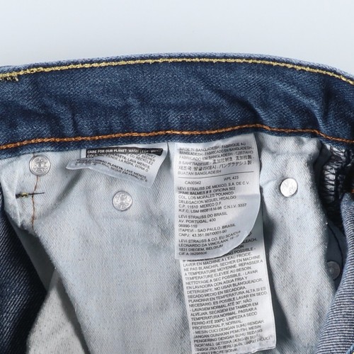 Pantalone uomo Levi's 505-1307 denim conico usato W32 (circa) - Foto 4 di 8