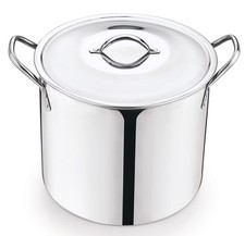 12 Quart Stainless Steel Stock Pot, Silver