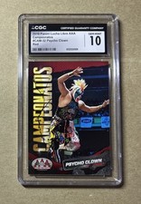 Tarjeta roja Panini Lucha Libre AAA Campeonatos Psycho Clown 2019 #CAM-32 CGC 10