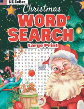 Christmas Word Search For Adults Large Print: 1000 Search...