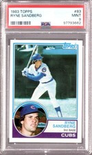 RYNE SANDBERG 1983 Topps #83 PSA 9 Mint Rookie RC Chicago Cubs