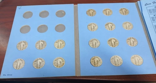 1925-1926-27-28-29   25c Standing Liberty Quarter - Set of 18