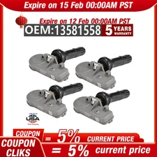 Set of 4pcs TPMS Tire Pressure Monitoring Sensors For GM Chevy GMC  13586335